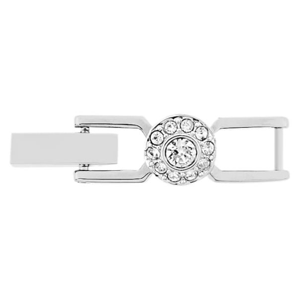 Una Angelic extender Round cut, White, Rhodium plated