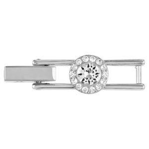 Una Angelic extender Round cut, White, Rhodium plated