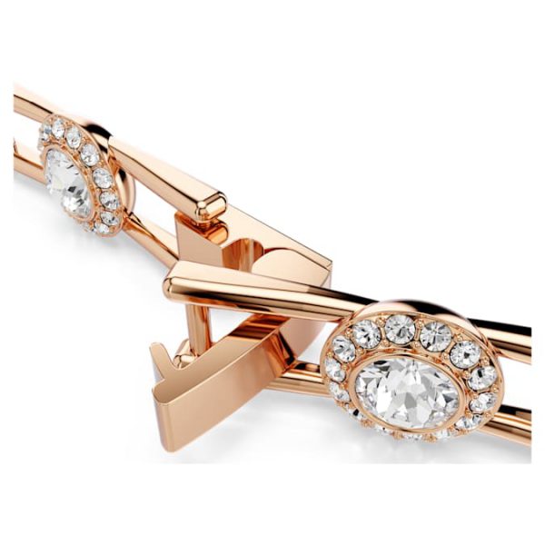 Una Angelic extender Round cut, White, Rose gold-tone plated - Image 4