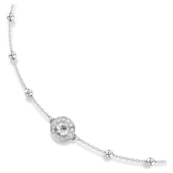 Una Angelic pendant Round cut, Double sided motifs, White, Rhodium plated - Image 5