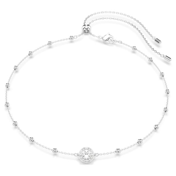Una Angelic pendant Round cut, Double sided motifs, White, Rhodium plated - Image 9