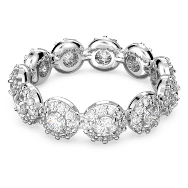 Una Angelic ring Round cut, White, Rhodium plated - Image 2