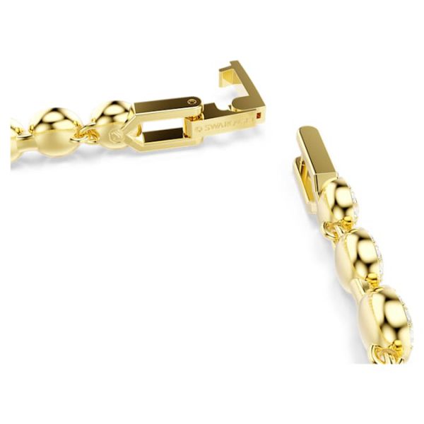 Una Angelic set Round cut, White, Gold-tone plated - Image 8
