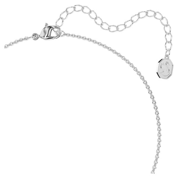 Una Angelic set Round cut, White, Rhodium plated - Image 4