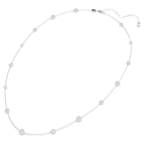 Una Angelic strandage Round cut, White, Rhodium plated - Image 4