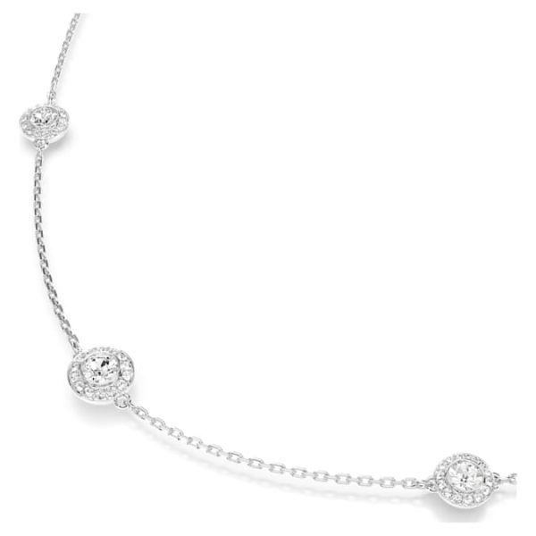 Una Angelic strandage Round cut, White, Rhodium plated - Image 6