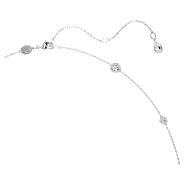 Una Angelic strandage Round cut, White, Rhodium plated - Image 5