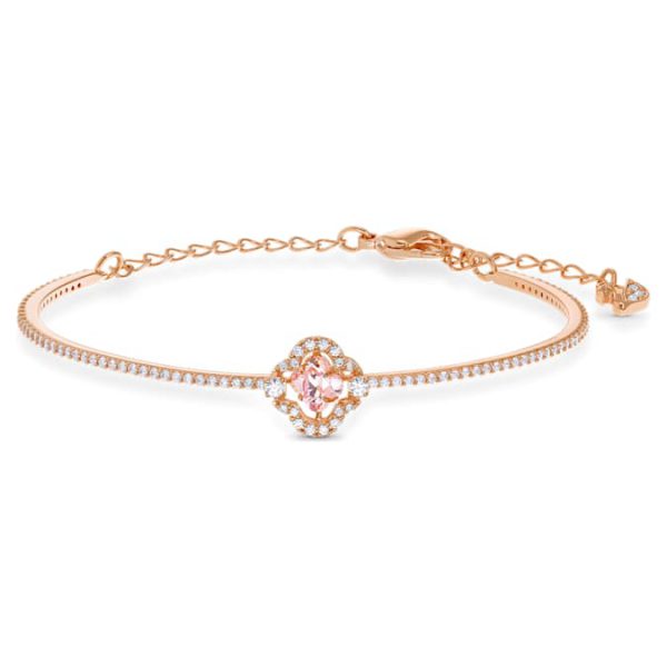 Una bangle Clover, Pink, Rose gold-tone plated - Image 2