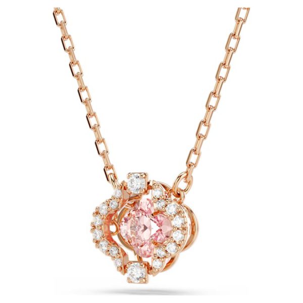 Una necklace Clover, Pink, Rose gold-tone plated - Image 4