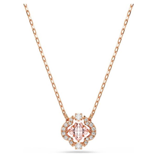 Una necklace Clover, Pink, Rose gold-tone plated - Image 7