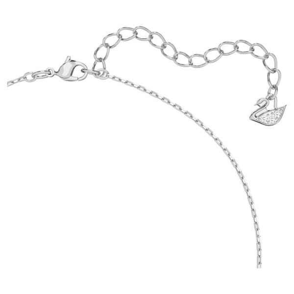 Una pendant Octagon cut, White, Rhodium plated - Image 4