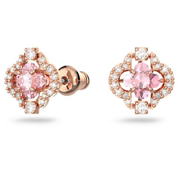 Una set Mixed cuts, Clover, Pink, Rose gold-tone plated - Image 5
