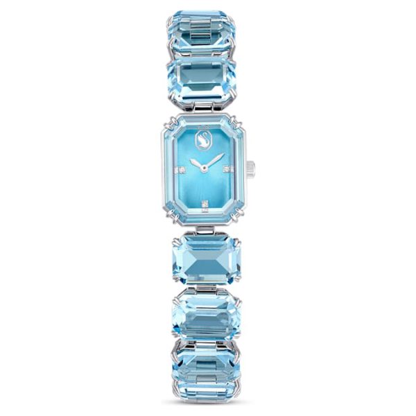 Watch Octagon cut bracelet, Blue, Stainless steel - Image 2