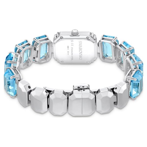 Watch Octagon cut bracelet, Blue, Stainless steel - Image 4