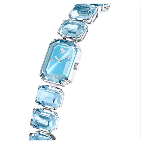 Watch Octagon cut bracelet, Blue, Stainless steel - Image 5