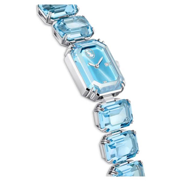 Watch Octagon cut bracelet, Blue, Stainless steel - Image 6