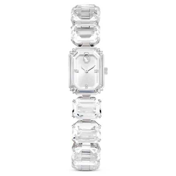 Watch Octagon cut bracelet, White, Stainless steel - Image 2