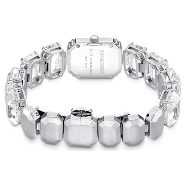 Watch Octagon cut bracelet, White, Stainless steel - Image 4