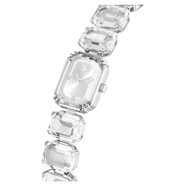 Watch Octagon cut bracelet, White, Stainless steel - Image 5