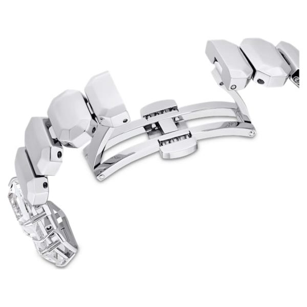 Watch Octagon cut bracelet, White, Stainless steel - Image 7