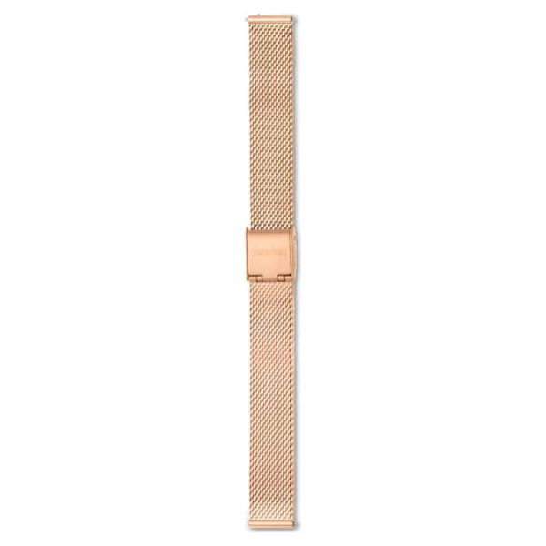 Watch strap 13 mm (0.51") width, Metal, Rose gold tone, Rose gold-tone finish